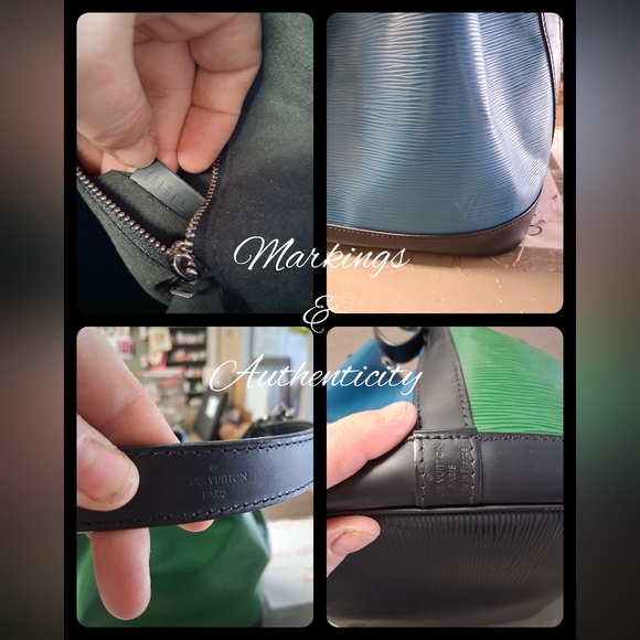 Louis Vuittion Epi Tri-Color Petit Noe Cyan Menthe - Picture 6 of 9